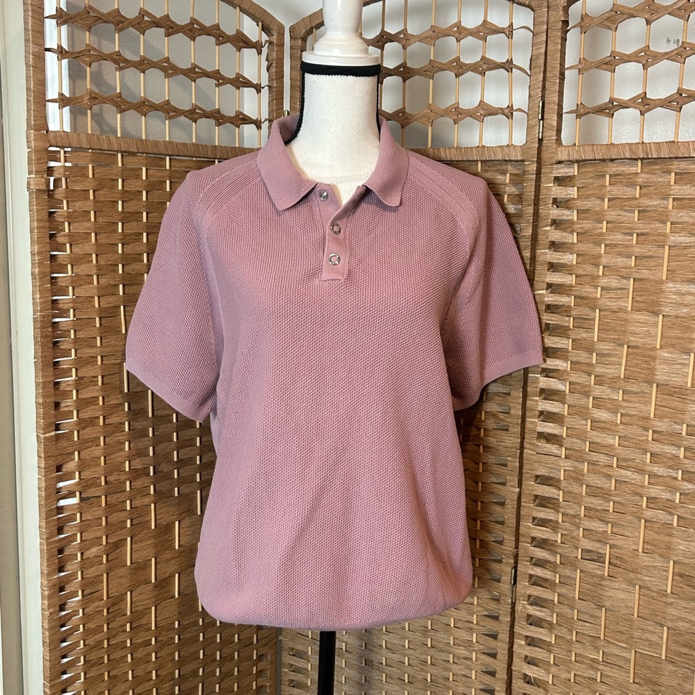 Reiss Women's Pink Polo Shirt